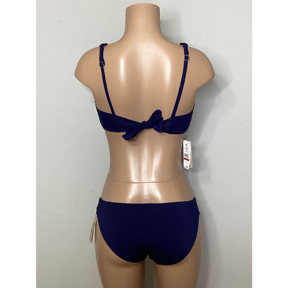 New. Tommy Bahama S- bottom/XS- top navy underwire bikini set. - Picture 5 of 11